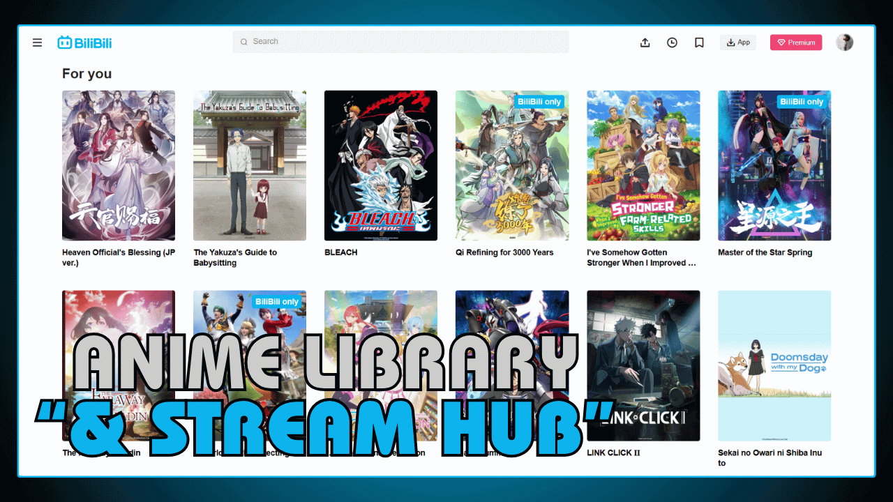 Anime Library and Streaming Hub