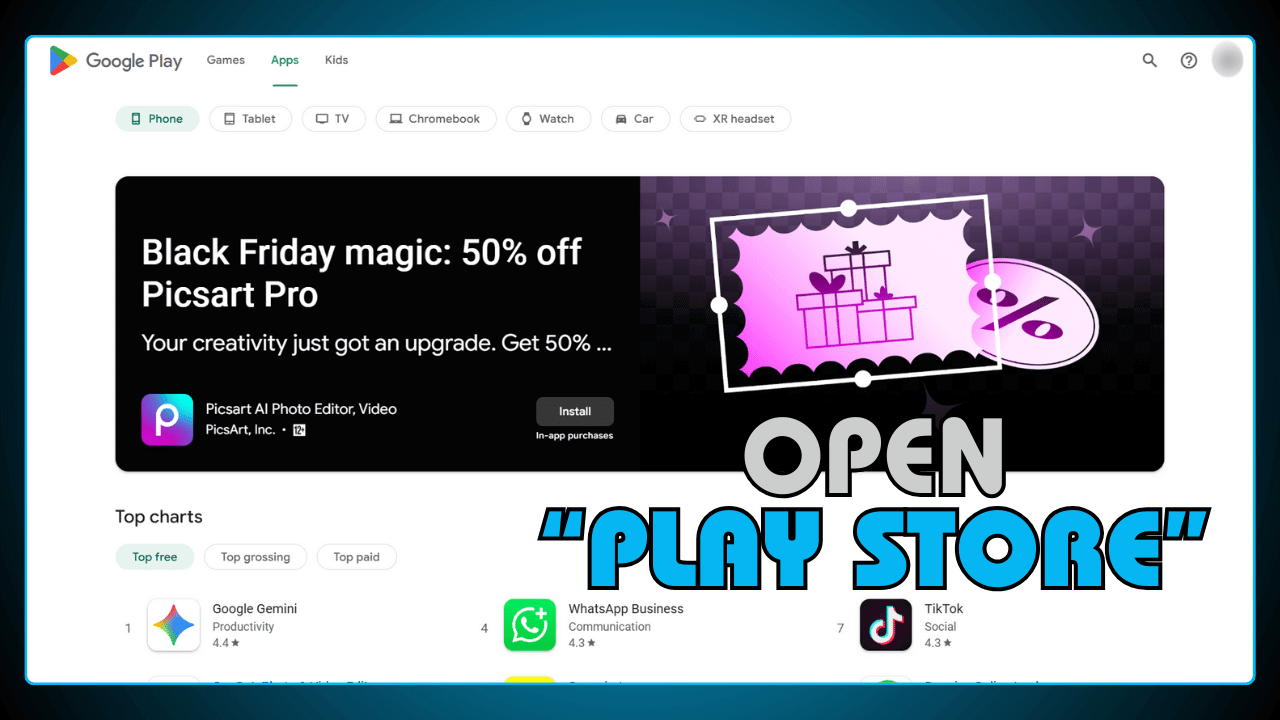 Open Play Store